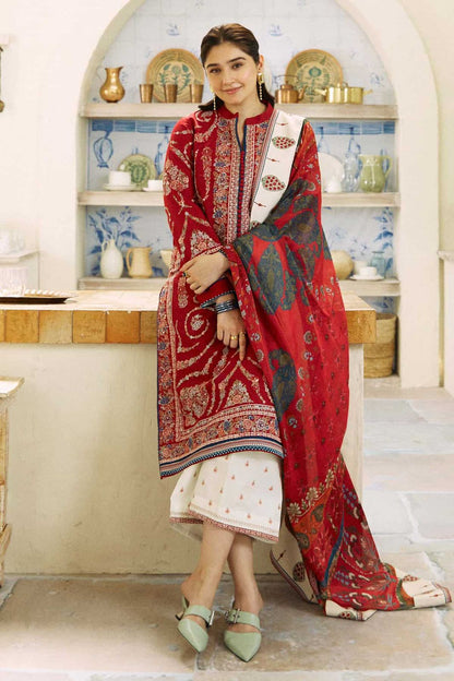 BRAND:*ZARA-SHAHJAHAN* dhanak embroidered luxury unstitched 3pcs