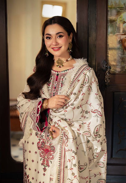 BRAND:*ASIM JOFA* dhanak embroidered luxury unstitched 3pc