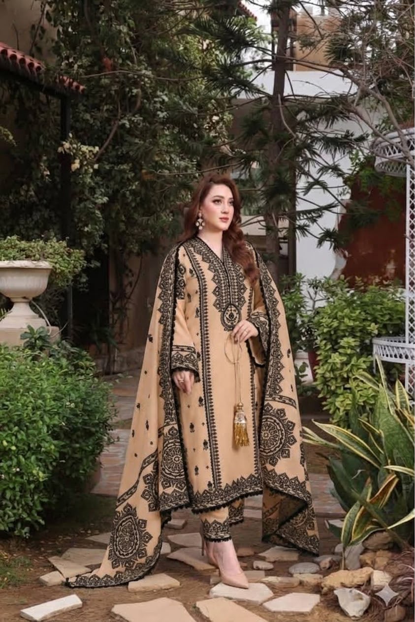 BRAND:*ANEELA'S* lawn embroidered hit code unstitced 3pc✓