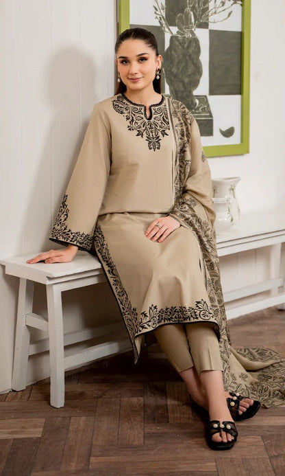 BRAND:*GARNET* dhanak embroidered hit code unstiched 3pc