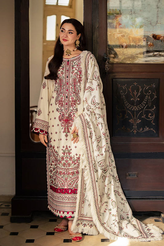 BRAND:*ASIM JOFA* dhanak embroidered luxury unstitched 3pc
